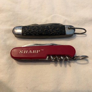Vintage Sabre Camp Knife with Bonus Sharp Brand Camp Knife
