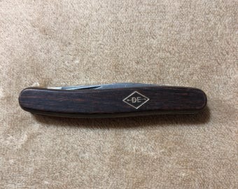 Vintage Imperial Ireland Diamond Edge Three Blade Advertising Knife