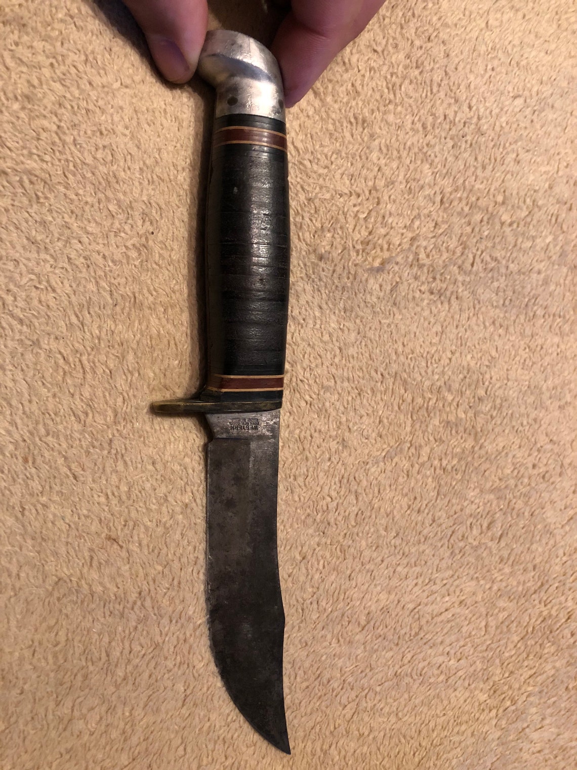 Vintage Western Brand Boy Scout Fixed Blade Knife Etsy