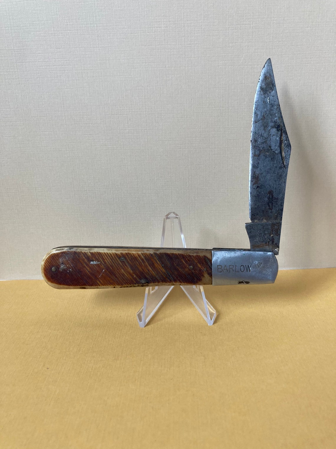 Vintage Large Single Blade Sabre Barlow Knife | Etsy