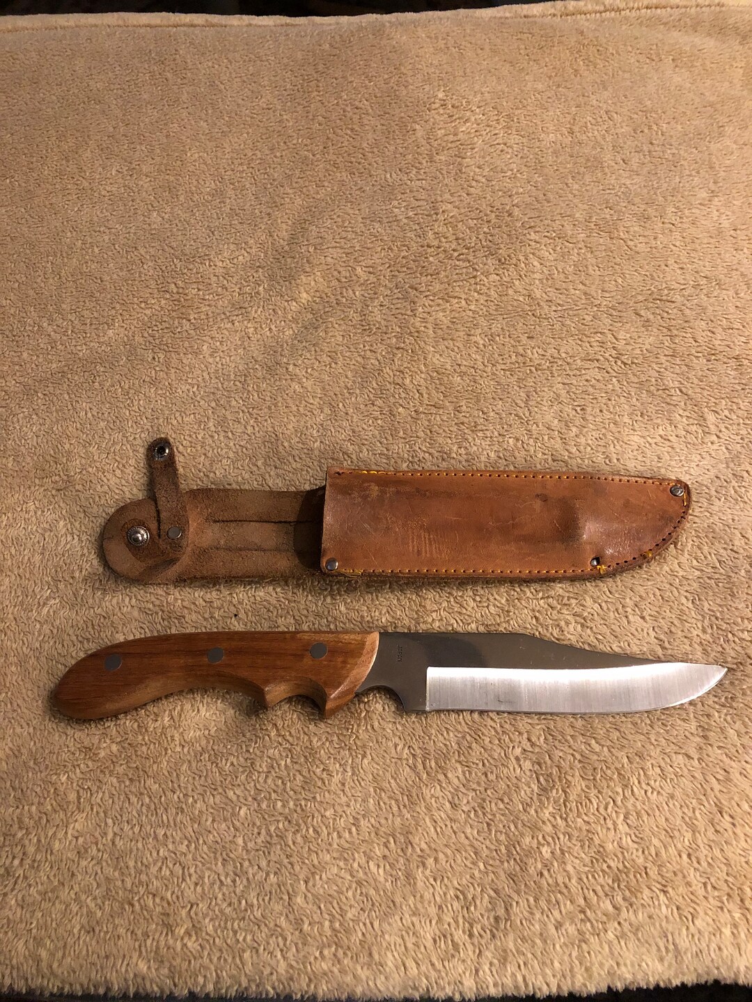 Vintage Japanese Fixed Blade Knife With Sheath Etsy