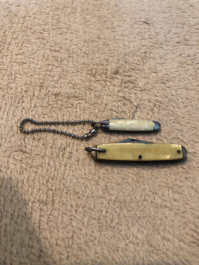 Pair of Vintage Keychain Pocket Knives Etsy