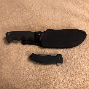 Vintage Camillus Western Buckmaster Edition Skinning Knife with Bonus Kershaw Assist Open Knife