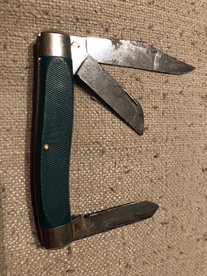 Vintage Imperial Frontier Three Blade Pocket Knife | Etsy