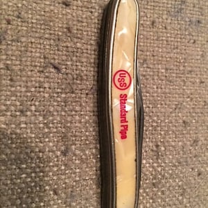 Vintage Colonial Two Blade Advertising Pocket Knife