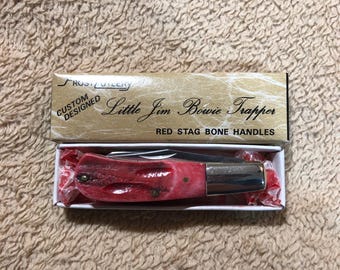Vintage Frost Little Jim Bowie Trapper Pocket Knife