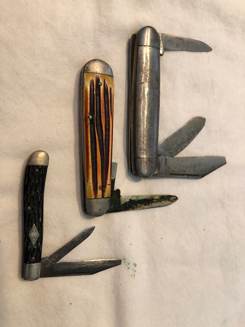 Vintage Pocket Knives for Repair or Customization Etsy