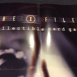 Vintage X Files Card Game Advestising Poster - Etsy