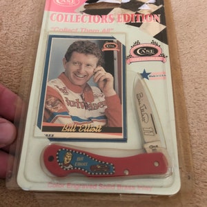 Vintage Case Bill Elliot NASCAR Lockback Knife