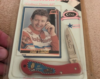 Vintage Case Bill Elliot NASCAR Lockback Knife