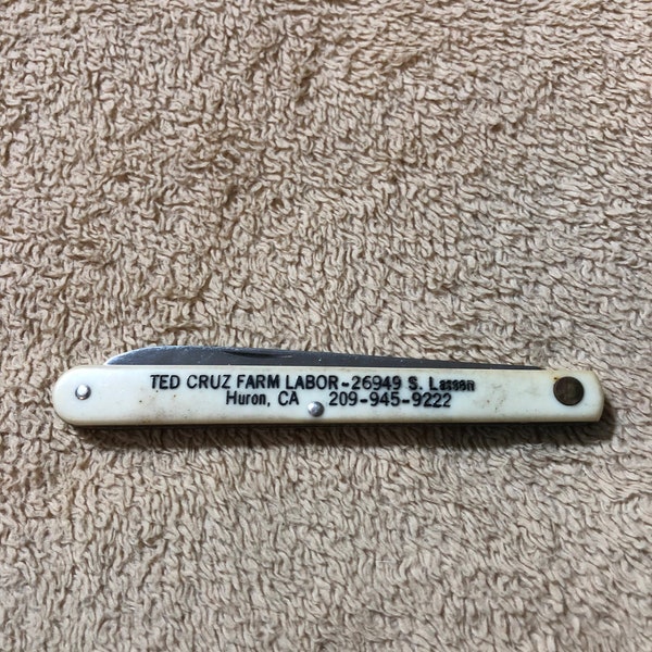 Vintage Colonial Melon Tester Advertising Knife