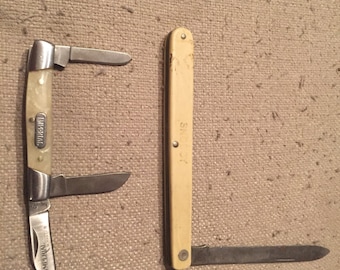 Vintage Schrade Pocket Knife with Bonus Imperial Pocket Knife