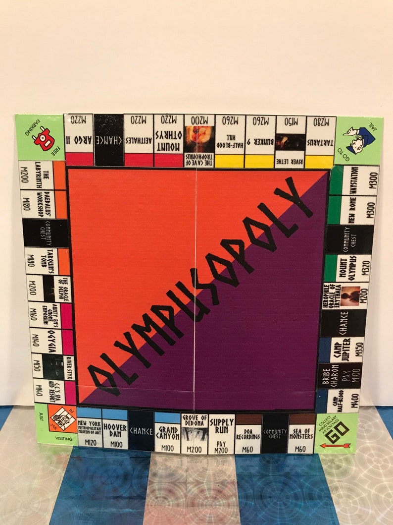 Percy Jackson TRAVEL SIZE Monopoly Monopoly Overlay Etsy