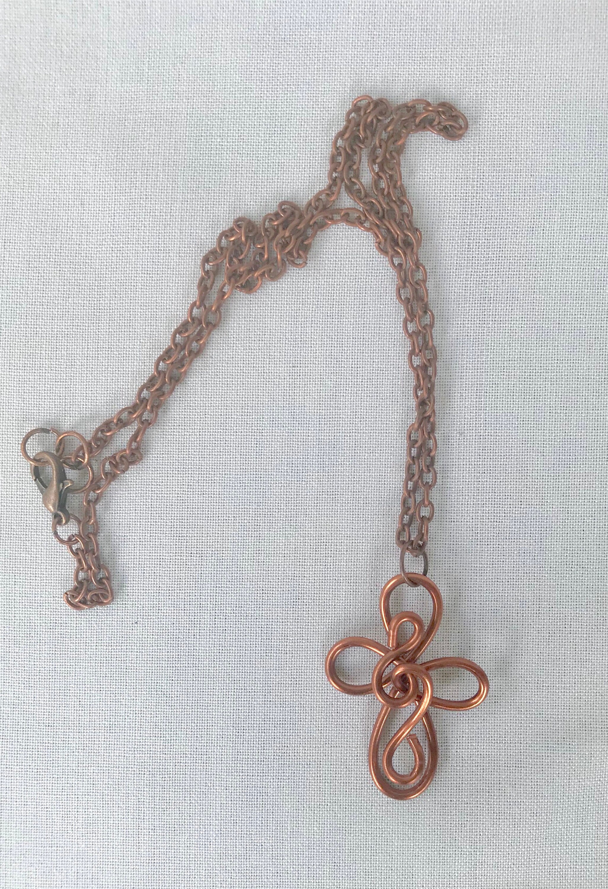 Cross Necklace/Copper Cross Necklace/Small Cross/ Copper | Etsy