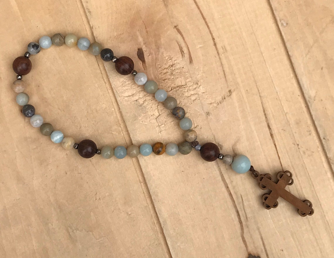 Christian Prayer Beads/religious Gift Prayer Beads Spiritual Etsy