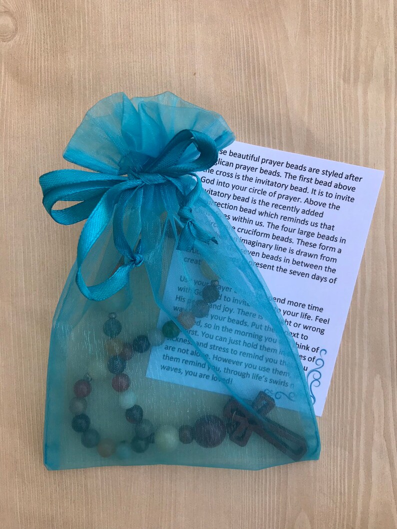 Christian Prayer Beads/religious Gift Prayer Beads Spiritual Etsy