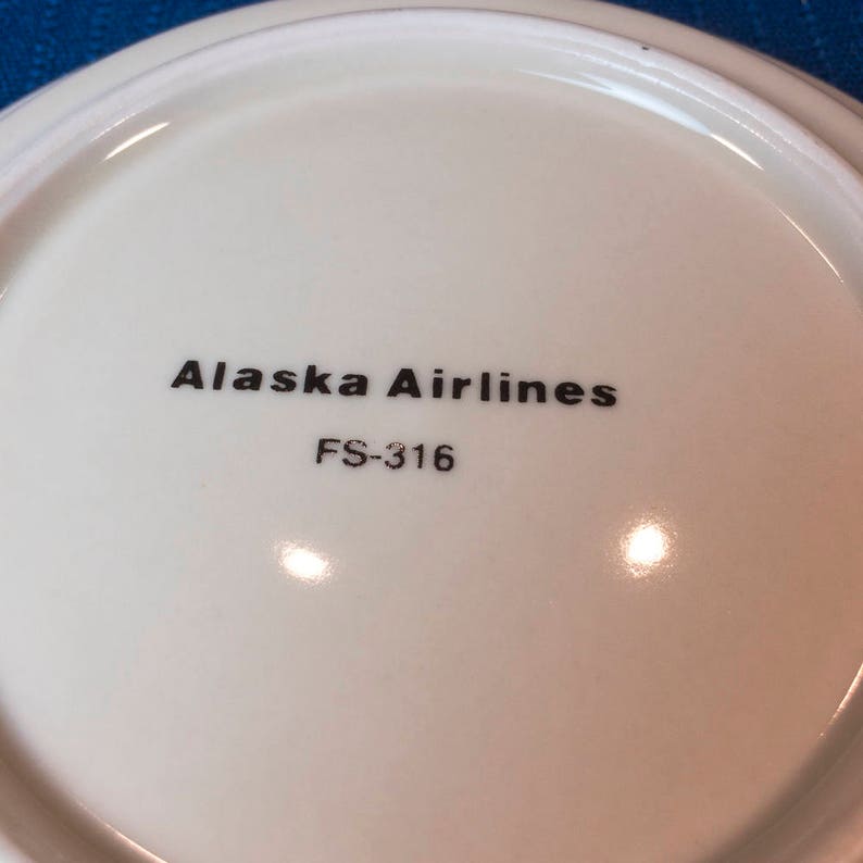 Alaska Airlines Gold Coast Service 5 1/2 Diameter Bread Etsy