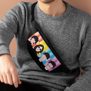 The Beatles Fanny Pack | John Lennon, Paul McCartney, George Harrison, Ringo Starr | The Beatles Gifts For Beatles Fans | Adjustable Bag