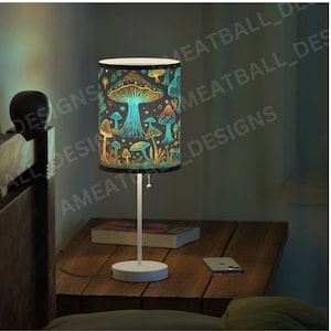 Bioluminescent Fungi Magic Mushroom Lamp - Illuminate Any Bedroom, Living Room, with Stunning Mushroom Table Lamp Inspired by Nature&#39;s Magic
