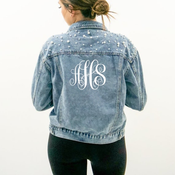 Monogram jean cheap jacket