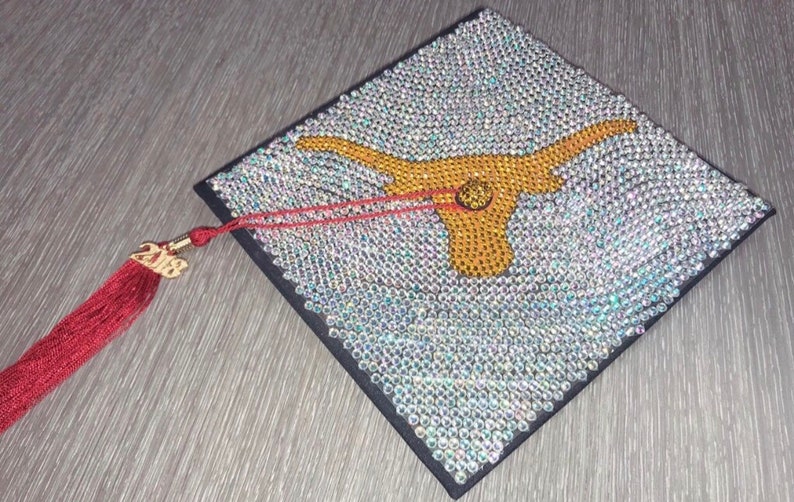 Rhinestone Graduation Cap image 1