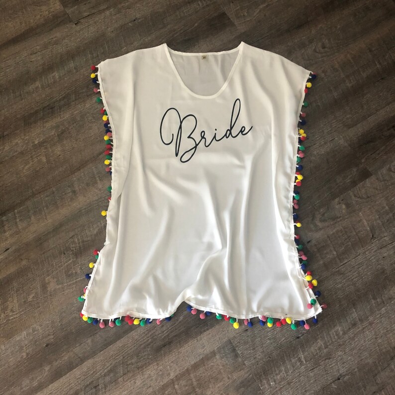 Bride Swimsuit Cover up Bride Beach Cover up Bride Pool Cover Etsy