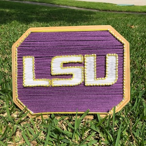 LSU Handmade Plaque