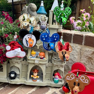 Christmas Ears Holder, Disney Holidays, Olaf Ears Holder, Mickey Bell