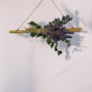 Eucalyptus Lavender Wall Hanging - Natural Wall Decor - Home Decor