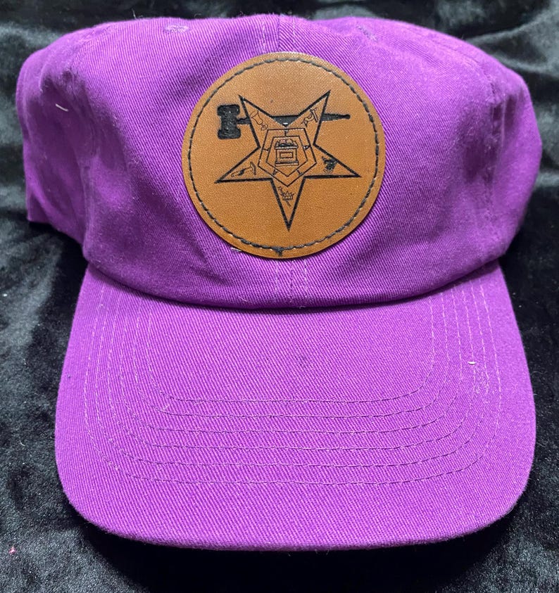 Order of the Eastern Star Purple Denim Past Matron Ball Cap - Etsy
