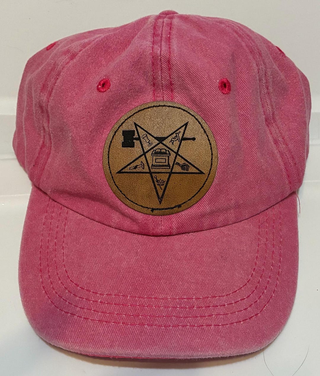 Order of the Eastern Star Pink Denim Past Matron Ball Cap - Etsy