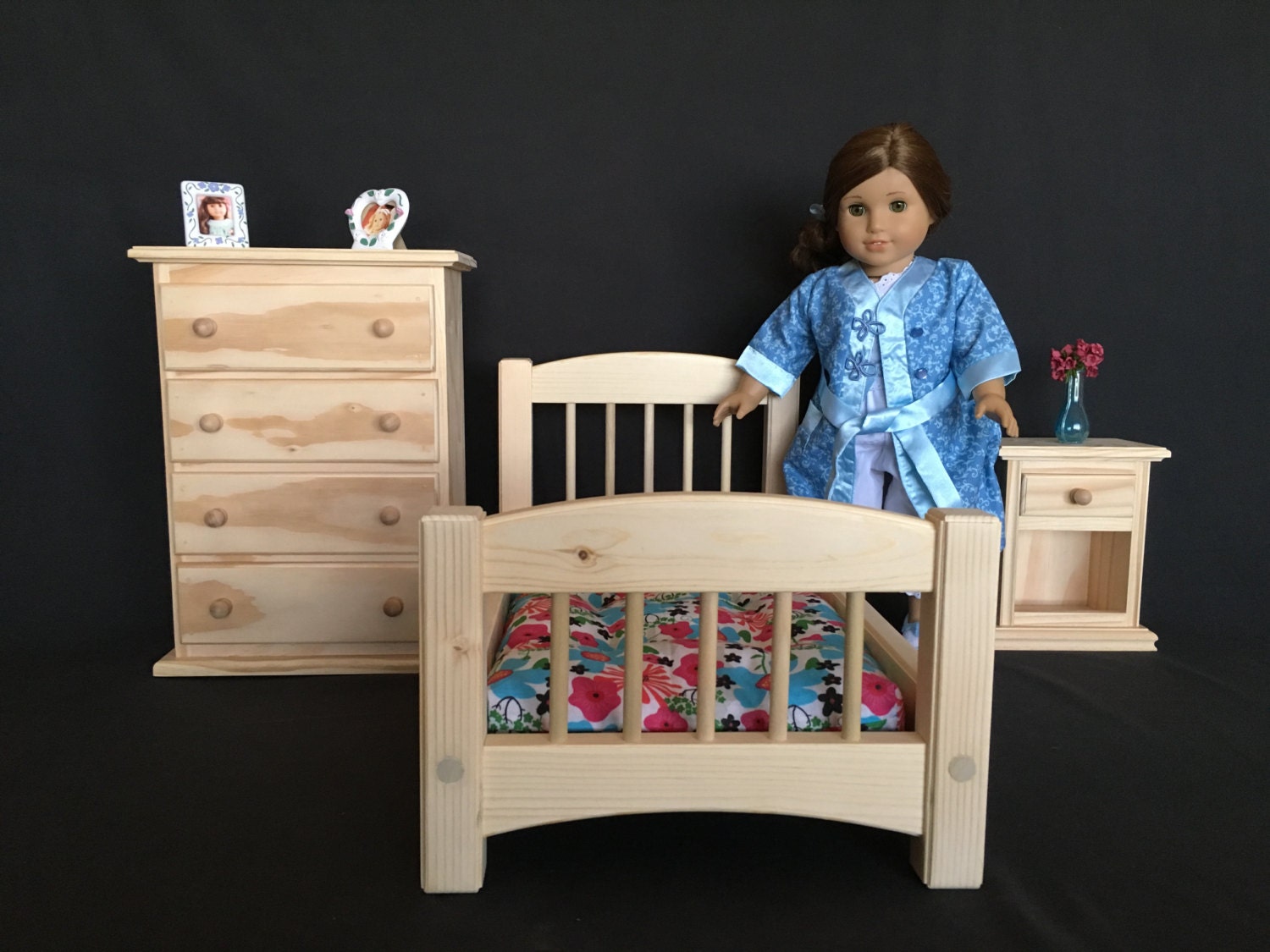 Three Piece Bedroom Set For American Girl And All Other 18
