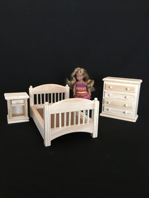 Bedroom Set For American Girl Mini Doll And All Other 6 5 Dolls Unfinished Not For 18 Dolls