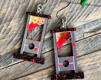 Bloody Guillotine Earrings