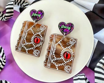 Hocus Pocus BOOK Earrings