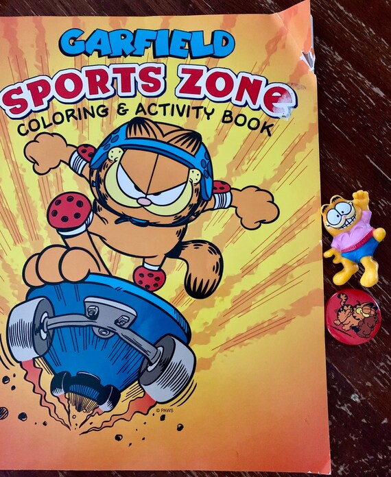 Garfield Lot PAWS 2003 Sports Zone Coloring & Activity Book Etsy España