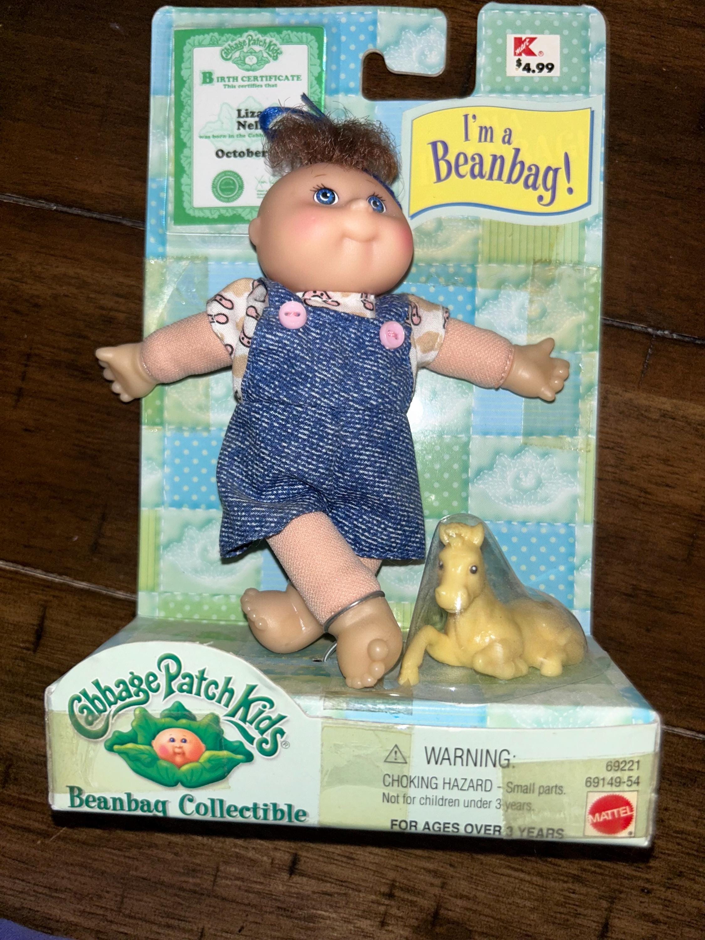 Vintage 1998 Cabbage Patch Kids Beanbag Collectible Liza Nell Born