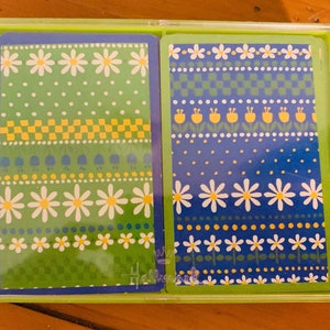 Vintage Hallmark “Upsy Daisy” Bridge Playing Cards - Double Set