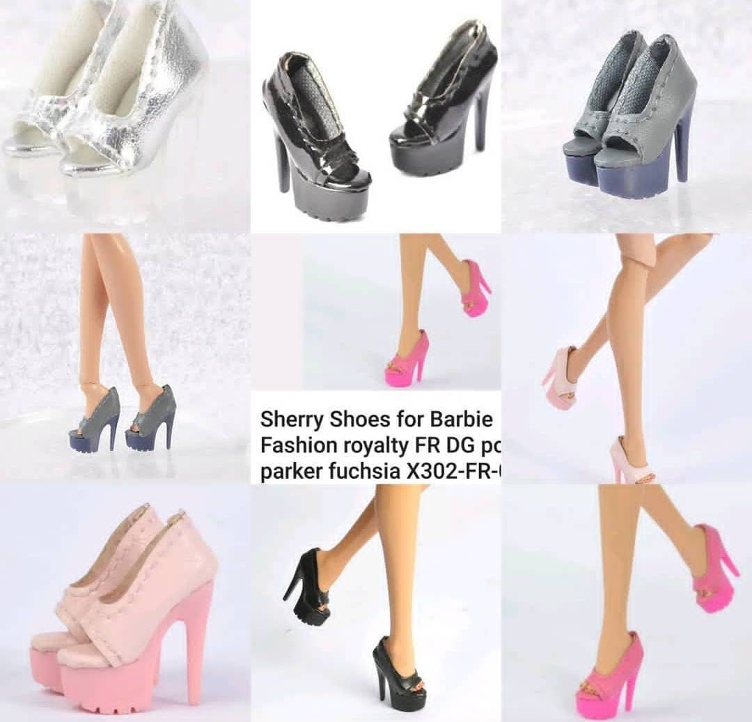 Sherry Shoes for Doll Fashion royalty FR DG poppy parker Brown X302-FR-03 