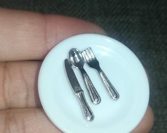 1:6 scale plate, spoons