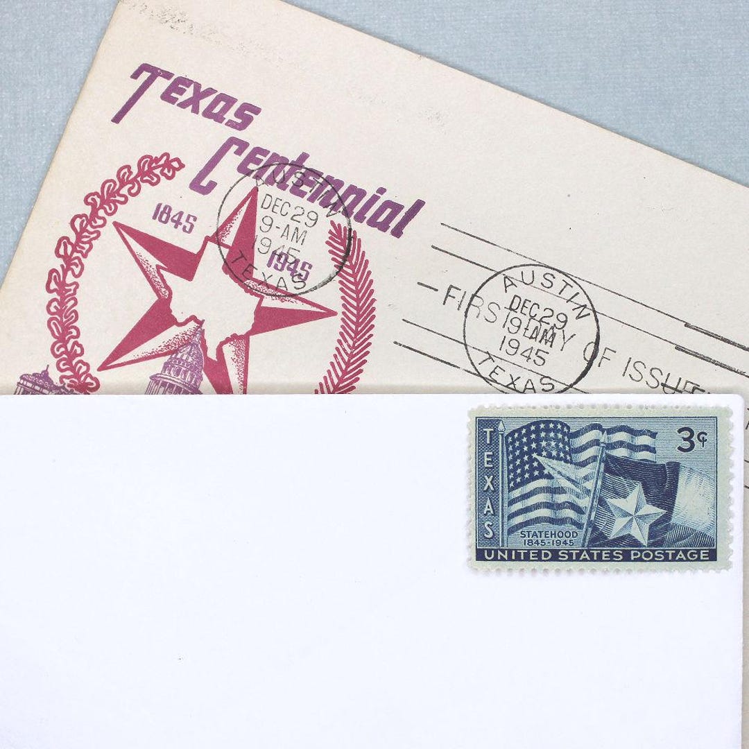 Pack of 20 | 3c Texas Statehood Stamp of 1945. Vintage Unused US ...