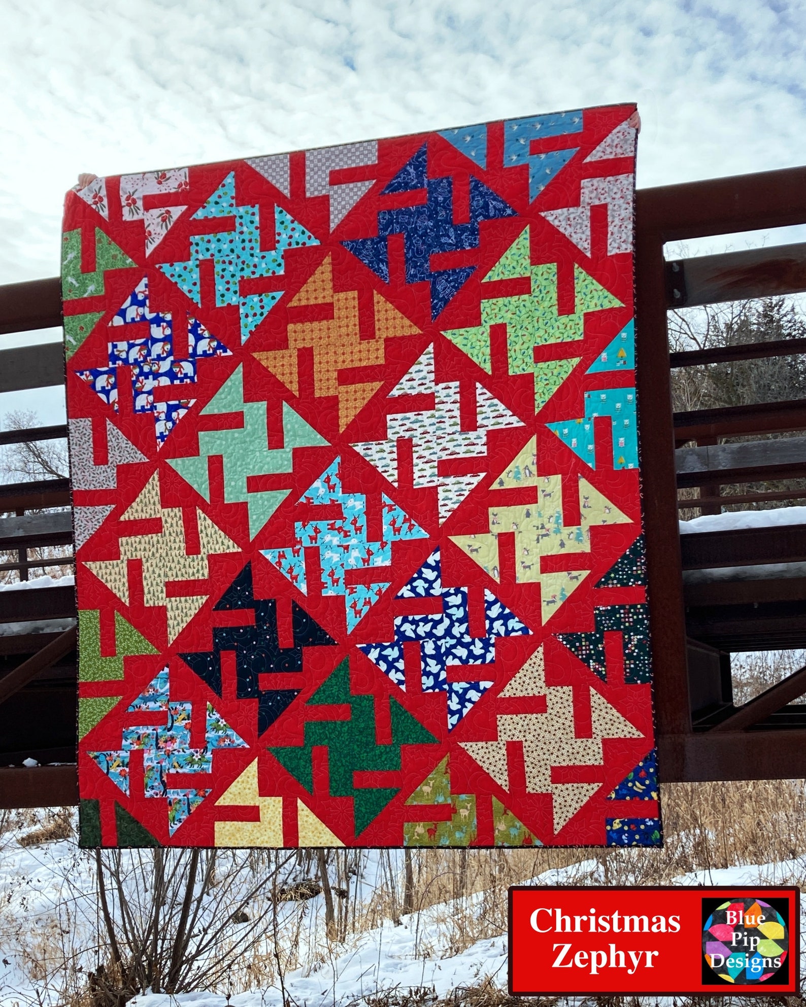 Zephyr A Beginnerfriendly Modern Scrap Quilt Pattern in Etsy