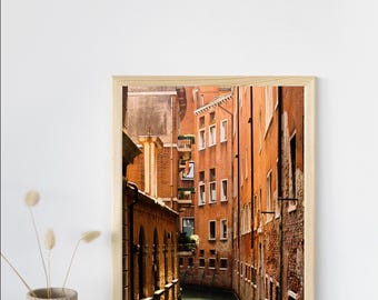 Filmfoto van het kanaal van Venetië, Italië