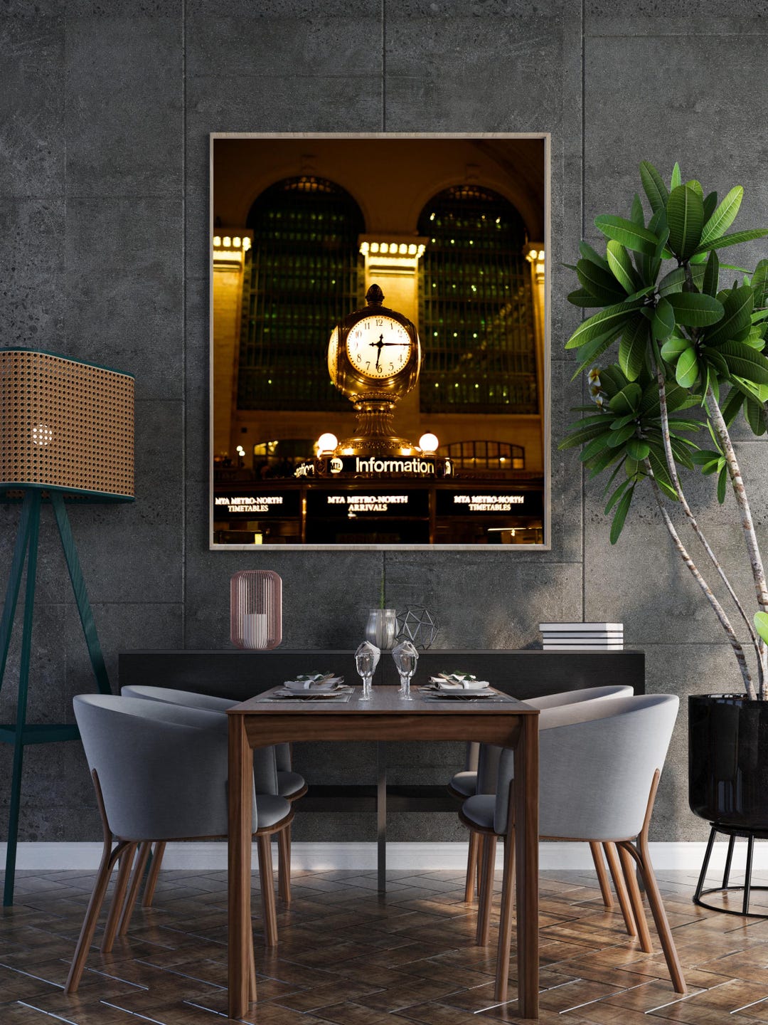 Grand Central State Clock, New York City Film Photo Etsy