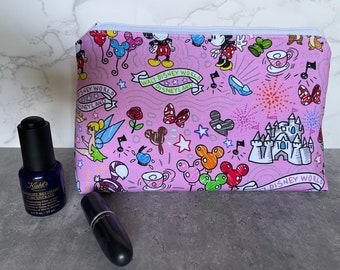 Pink Magical Doodles Cosmetic Bag