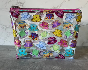 Teacup Clear Vinyl Pouch