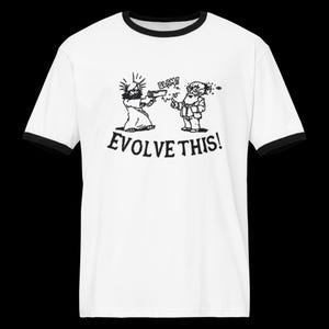 Evolueer dit - Jezus vs Darwin T-shirt