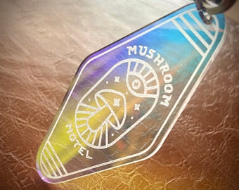 Mushroom Motel Keychain