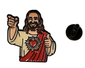 Buddy Christ - Cool Jesus - Winking Sacred Heart Enamel Pin