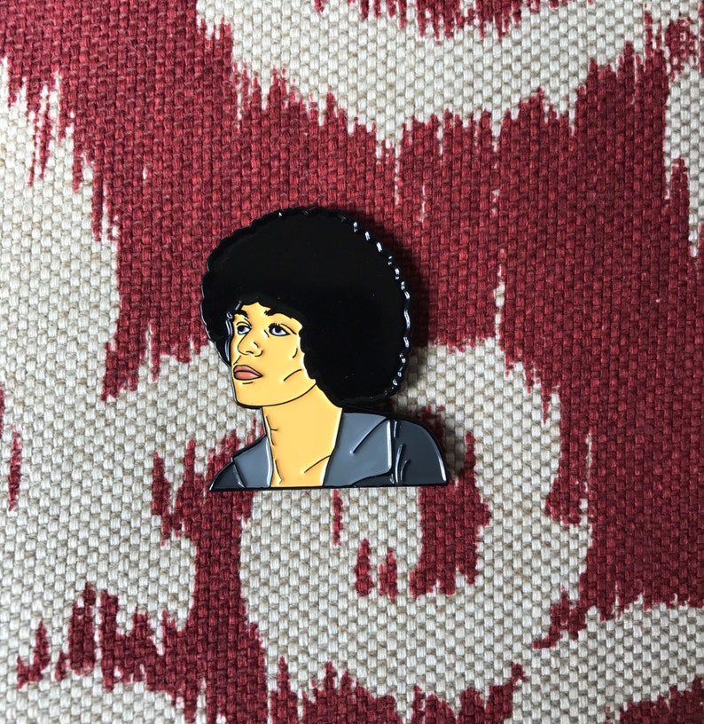 Angela Davis Enamel Lapel Pin image 2